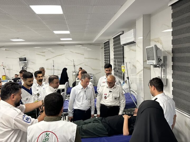 رئیس سازمان اورژانس کشور از روند خدمت‌رسانی در مرز خسروی بازدید کرد