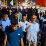 راهپیمایی و اجتماع شبانه مردم انقلابی آبدان
