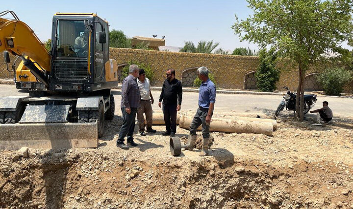 مهار شکستگی خط انتقال آب شرب گراش؛ پایداری آبرسانی حفظ شد