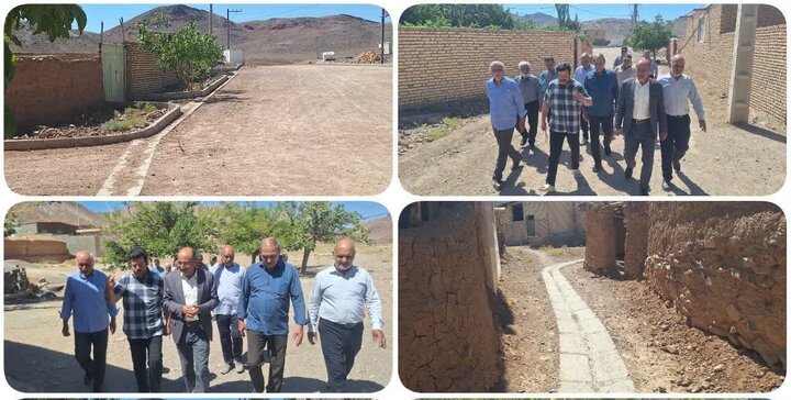 پروژه زیرسازی معابر روستای بیدشک اردستان به بهره‌برداری رسید