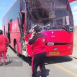۲ فوتی در پی برخورد اتوبوس با وانت پیکان در دهلران