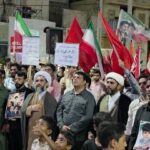 اجتماع شبانه مینابی‌ها در یکصد و شصت و هشتمین ایستگاه حمایت از نظام