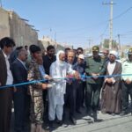 افتتاح پروژه آسفالت معابر روستای گوری زهک