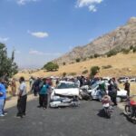 برخورد پراید و پژو در محور سروآباد ـ مریوان ۴ مصدوم برجا گذاشت