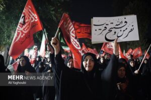 تداوم تجمع‌های شبانه در گالیکش با حضور پرشور مردم
