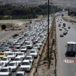 ترافیک در محورهای مواصلاتی قزوین پرحجم است