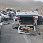 تصادف مرگبار در محور طرود شاهرود؛ یک کشته و ۸ مصدوم بر جای ماند