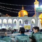 حضور زائران از اقصی نقاط کشور به حرم رضوی همزمان با میلاد پیامبر(ص)
