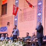 حضور قاریان بین المللی قرآن در مراسم اربعین تدفین رهبر شهید در مشهد
