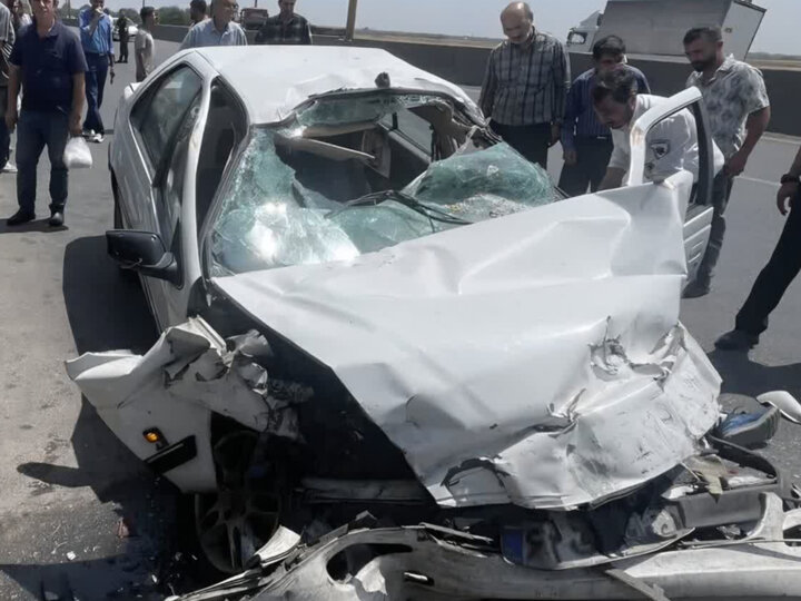 خواب‌آلودگی راننده پژو پارس جان یک نفر را در جاده قدیم قزوین-رشت گرفت