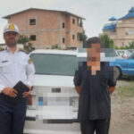 رانندگی پرخطر کودک ۱۲ ساله فاقد گواهینامه با سمند در جاده بابل