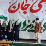 شاهنامه‌خوانی و اجرای سرود توسط دانش آموزان آستارایی در تجمع شبانه