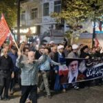 صد و پنجاه و هفتمین راهپیمایی شبانه مردم لاهیجان در خیابان