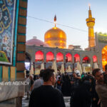 طنین نوای ماتم در حرم مطهر امام رضا(ع) در شب رحلت پیامبر اکرم(ص)
