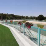 لاستیک‌های بازیافتی شهر یزد به کف‌پوش‌های پازلی در بوستان‌ها تبدیل شد
