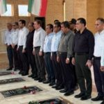 مسئولان استان بوشهر با شهدای جزیره خارگ تجدید میثاق کردند