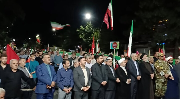 نمایش اقتدار و ایستادگی مردم سلماس در حمایت از وطن
