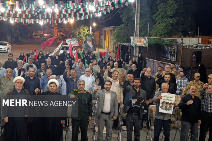 هنگام سخنرانی در میدان بیعت بیله سوار؛سخنران تجمع شبانه ناگهانی درگذشت