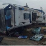 واژگونی اتوبوس در محور فولادشهر ـ نجف‌آباد ۶ مصدوم داشت