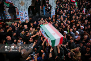 پیکر شهید مسلم امیری در گلستان تشییع می‌شود