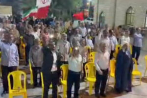 اجتماع شبانه مردم انقلابی آبدان در شب ۲۰۲