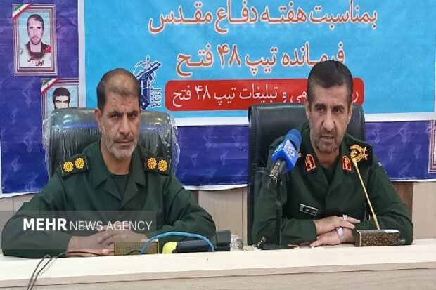 بازسازی عملیات کربلای ۵ توسط رزمندگان تیپ ۴۸ فتح در هفته دفاع مقدس