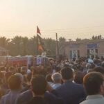 تشییع و خاکسپاری شهید رادبوی در وحدتیه