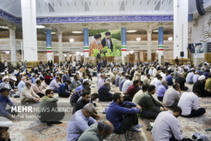 هفتمین شب ارتحال آیت‌الله شبیری زنجانی در حرم بانوی کرامت برگزار شد
