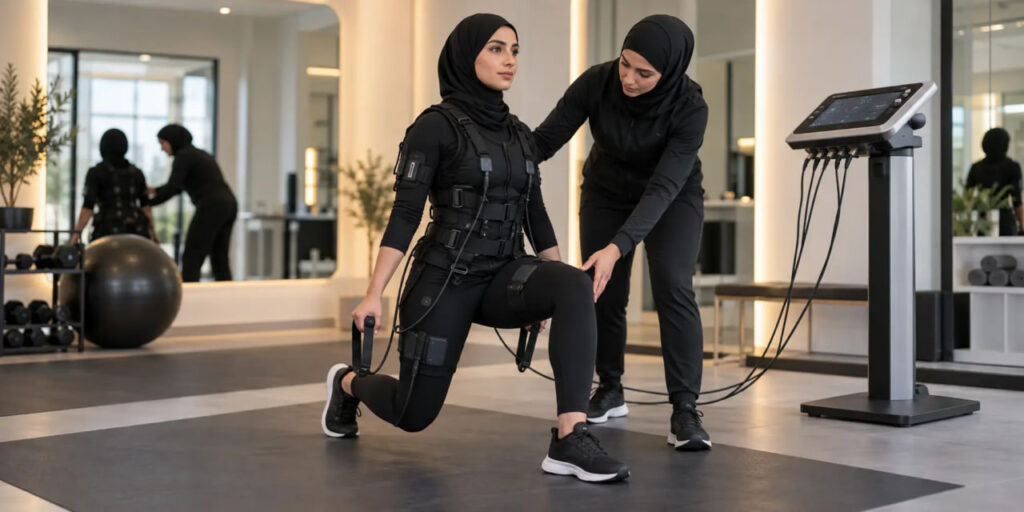 EMS برای چه کسانی مناسب است؟ بررسی علمی تعداد جلسات، مزایا و محدودیتهای تمرین EMS EMS برای چه کسانی مناسب است