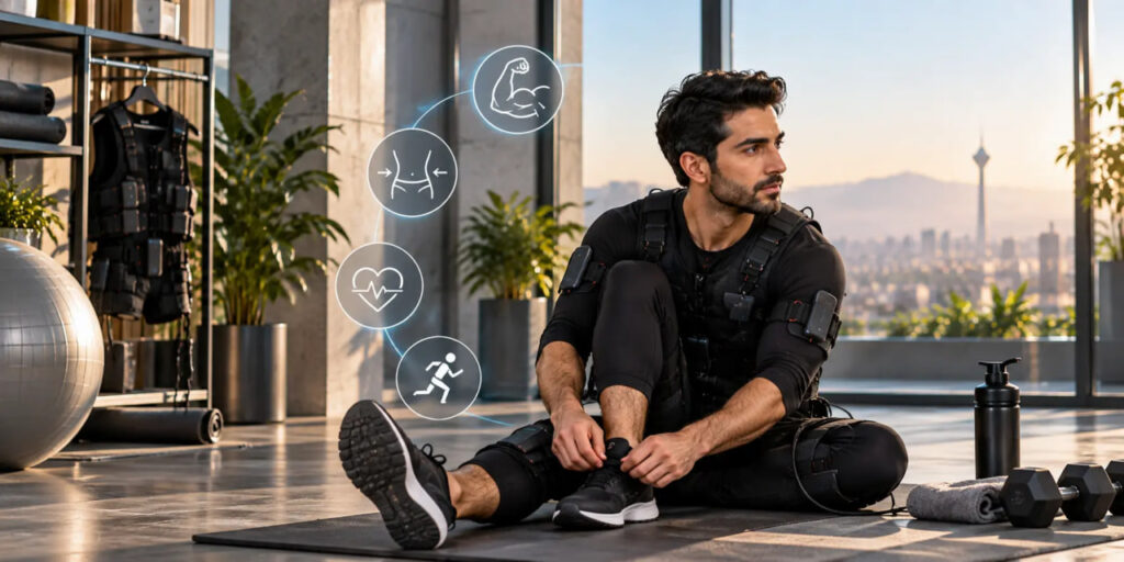 EMS برای چه کسانی مناسب است؟ بررسی علمی تعداد جلسات، مزایا و محدودیتهای تمرین EMS EMS برای چه کسانی مناسب است