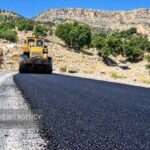آغاز آسفالت محور ارتباطی روستای شیخ هابیل چرام