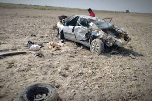 واژگونی خودرو سواری در جاده بوشهر به گناوه ۲ مصدوم داشت